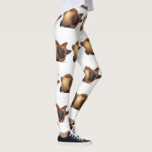 Adorables 3D Universe Niedlich Hunde nach unten Leggings (Rechts)