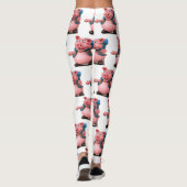 Adorables 3D Universe Pig BackPacker Leggings (Rückseite)