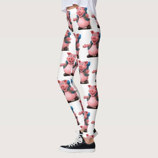 Adorables 3D Universe Pig BackPacker Leggings (Links)