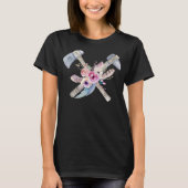 Adorables Bohemisch Tomahawk & Feathers T-Shirt (Vorderseite)