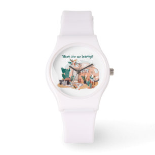 Adorables Bohemisch "Wann Verlasse man?" Camper Armbanduhr