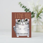 Adorables Cartoon Raccoon I Liebe You (Stehend Vorderseite)