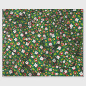 Adorables Christmas [3D] Bären Sweaters and Trees Geschenkpapier (Flach)