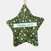 Adorables Christmas [3D] Bären Sweaters and Trees Keramik Ornament (Links)