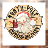 Adorables Christmas Ho Ho Ho Fensteraufkleber (Blatt 2)