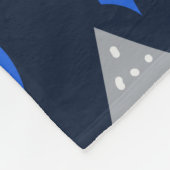 Adorables Christmas Scandinavian Style Blue Fleecedecke (Ecke)