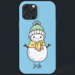 Adorables Christmas Snowman Case-Mate iPhone Hülle<br><div class="desc">Süße kleine Cartoon Schneemann Bild auf einem Handy Gehäuse. Ideal für ein Weihnachtskind oder für jeden,  der Schneemänner Liebe hat. Klicken Sie auf "Personalisieren",  um dieses Produkt anzupassen.</div>