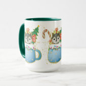 Adorables Christmas Sweet Wolf Tasse (Vorderseite Links)