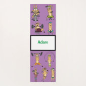 Adorables Custom Niedlich Cartoon Llamas Übungen Yogamatte (Rückseite)