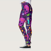 Adorables Day of the Dead Calavara Style Yoga Leggings (Links)