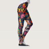 Adorables Day of the Dead Calavara Style Yoga Leggings (Rechts)