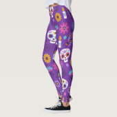 Adorables Day of the Dead Calavara Style Yoga Leggings (Links)