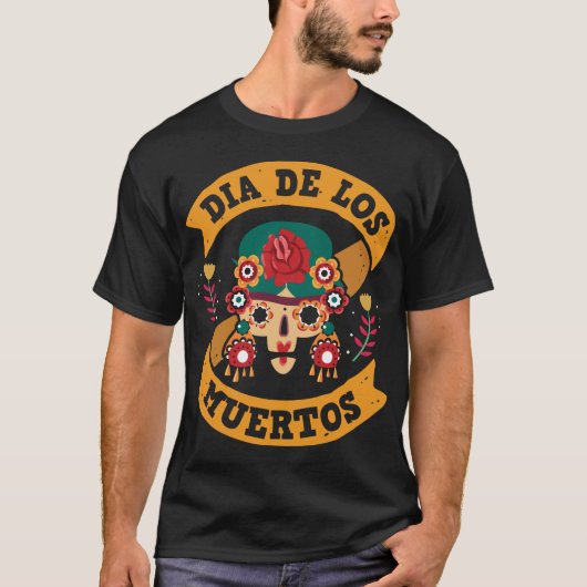 Adorables Day of the Dead Mexican Style T-Shirt (Vorderseite)