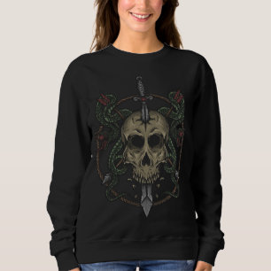 Adorables Day of the Dead Skull Sword Sweatshirt