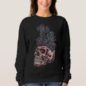 Adorables Day of the Dead Skull with Cactus Sweatshirt (Vorderseite)