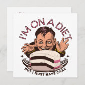 Adorables Funny, dass ich auf Diät bin, aber ich m (Vorne/Hinten)