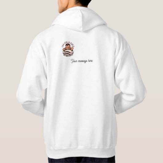 Adorables Funny, dass ich auf Diät bin, aber ich m Hoodie (Rückseite)