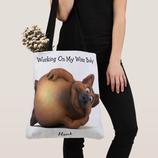 Adorables Funny Fat Puppy Custom Tasche (Von Nahem)