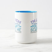 Adorables Funny, ich bin eine Mama Zwei-Tonen-Kaff Zweifarbige Tasse (Mittel)