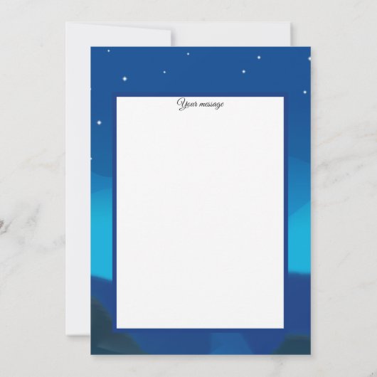 Adorables Funny UFO Entführung Dankeskarte (Rückseite)