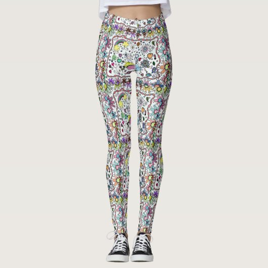 Adorables Happy Happy Joy Doodles Leggings (Vorderseite)