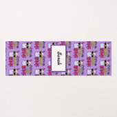 Adorables Lama Liebe Nicht mein Probllama Lila Yogamatte (Rückseite (Horizontal))