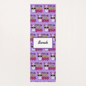 Adorables Lama Liebe Nicht mein Probllama Lila Yogamatte (Rückseite)