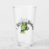 Adorables Llama Liebe I Liebe Llamas Green Glas (Vorderseite)
