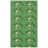 Adorables Llama Liebe I Llove Llamas Green Tischdecke (Vorderseite)