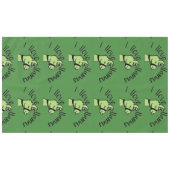 Adorables Llama Liebe I Llove Llamas Green Tischdecke (Vorderseite (Horizontal))
