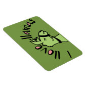 Adorables Llama Liebe I Llove Llamas Magnet (Rechte Seite)