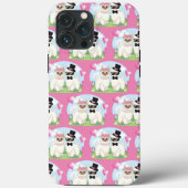 Adorables Llama Liebe Niedlich Llama Couple Pink Case-Mate iPhone Hülle (Rückseite)