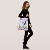 Adorables Llama Liebe Niedlich Llama Couple Tote B Tragetaschen Mit Langen Trägern (Am Model)