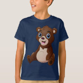 Adorables Niedlich Little Brown Bear T - Shirt (Vorderseite)