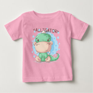 Adorables Niedliches Alligator für Kinder T - Shir Baby T-shirt