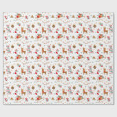 Adorables Niedliches Hirsch Geschenkpapier (Flach)