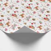 Adorables Niedliches Hirsch Geschenkpapier (Ecke)
