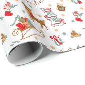 Adorables Niedliches Hirsch Geschenkpapier (Rolleneckpunkt)