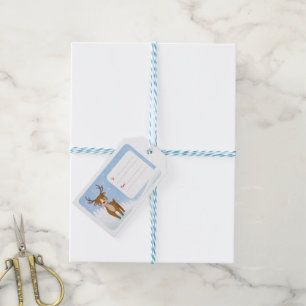 Adorables Süsse Santa's Rentier Geschenkanhänger