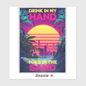 Adorables Synthwave/Vaporwave Retro 80er Aufkleber (Blatt)