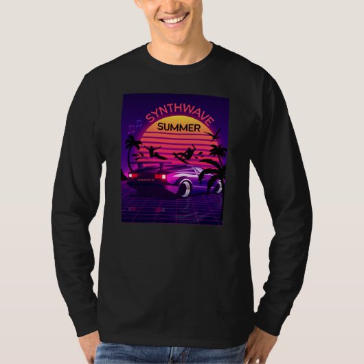 Adorables Synthwave Vaporwave Retro 80er T - Shirt (Vorderseite)