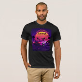 Adorables Synthwave Vaporwave Retro 80er T - Shirt (Vorne ganz)