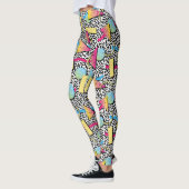 Adorables Synthwave/Vaporwave Style Yoga Leggings (Links)