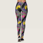 Adorables Synthwave/Vaporwave Style Yoga Leggings (Rückseite)