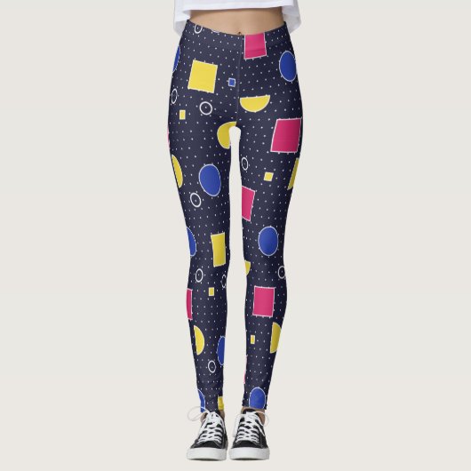 Adorables Synthwave/Vaporwave Style Yoga Leggings (Vorderseite)