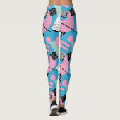 Adorables Synthwave/Vaporwave Style Yoga Leggings (Rückseite)