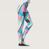 Adorables Synthwave/Vaporwave Style Yoga Leggings (Rechts)
