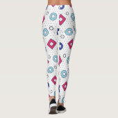 Adorables Synthwave/Vaporwave Style Yoga Leggings (Rückseite)