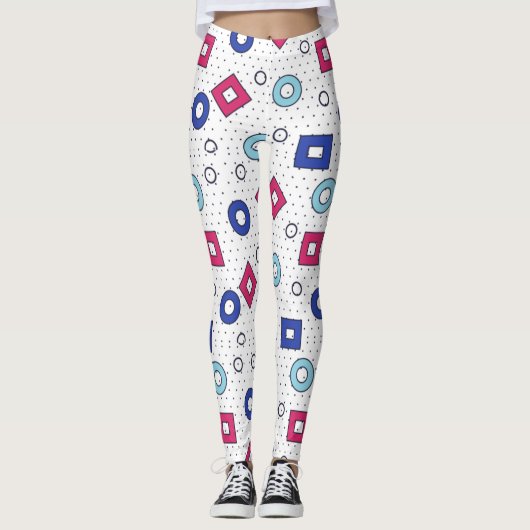 Adorables Synthwave/Vaporwave Style Yoga Leggings (Vorderseite)