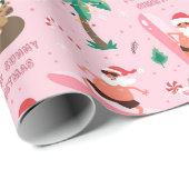 Adorables Weihnachten Geschenkpapier (Rolleneckpunkt)